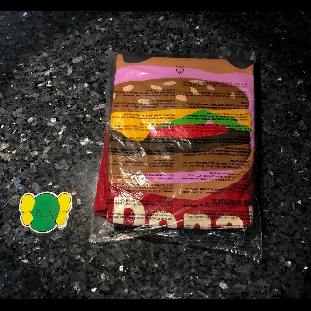 Travis Scott x CPFM 4 CJ Burger Mouth T-Shirt Red